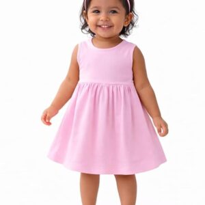 Baby Girl Frock | Baby Girl Dress | Baby Girl Cotton Slevless Frock | Casual Dress for Baby Girl (0-24 Months)