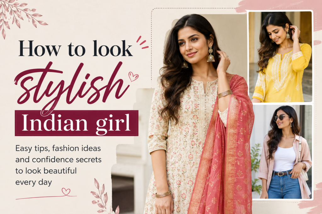 how to look stylish indian girl